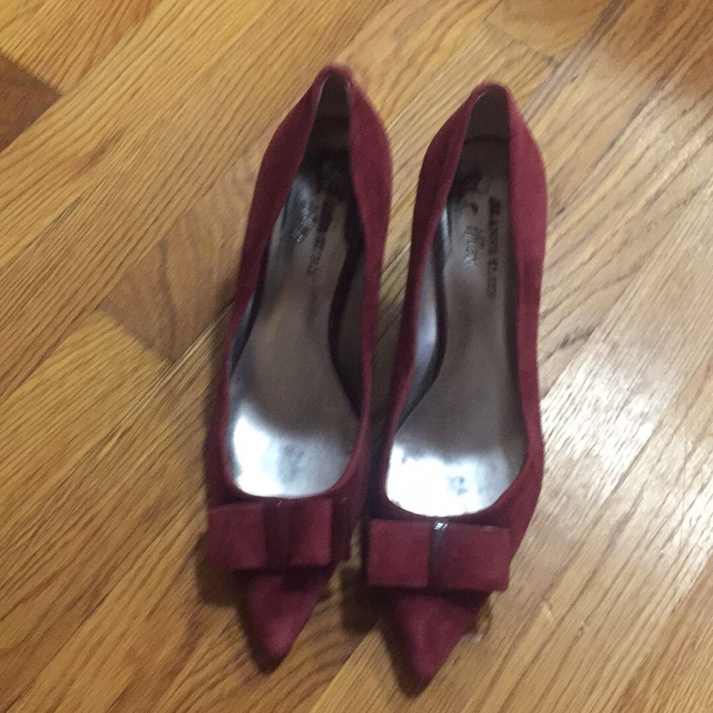 Wine colored shoes